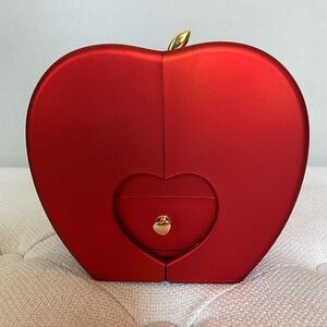 Red Apple-Shaped Jewelry Box